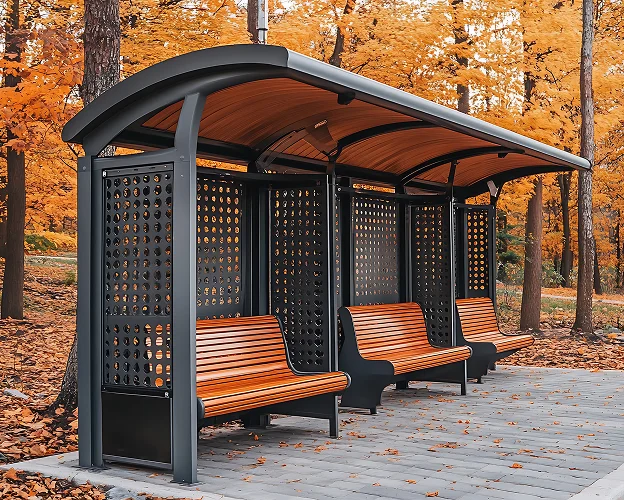 thermolaquage abri bus à Herbault près de Blois dans le Loir-et-Cher 41